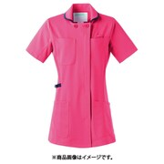 レディスジャケット半袖 S オレンジ×ネイビー 980-44