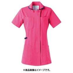 レディスジャケット半袖 L オレンジ×ネイビー 980-44