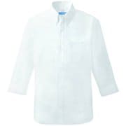 メンズシャツ七分袖 M ホワイト 614-10