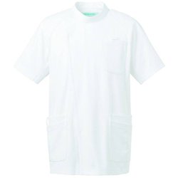 メンズジャケット半袖 M ホワイト 982-40