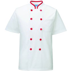 トリコットシャツ L レッド 632-17