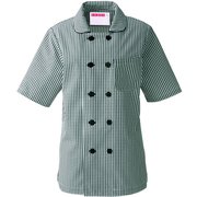 レディスコックシャツ L ブラック 637-25
