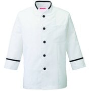 コックシャツ S ブラック 646-15