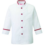 コックシャツ 3L ワイン 646-18