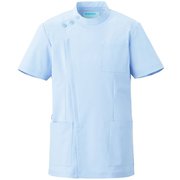 ジャケット 半袖(男女兼用) 5L サックス 762-41