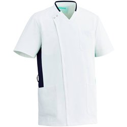 メンズスクラブ 4L ホワイト×ネイビー 038-28