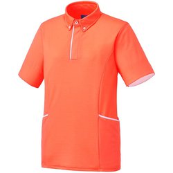 ニットシャツ M オレンジ KZN231-14