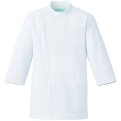 ジャケット七分袖（男女兼用） L ホワイト 763-40