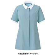 レディスジャケット 半袖 S グレー×ホワイト 773-46