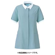 レディスジャケット 半袖 L グレー×ホワイト 773-46
