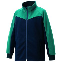 ジャージジャケット LL ネイビー×グリーン KZN244-22