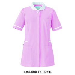 レディスジャケット 半袖 S シェルピンク×ホワイト 776-23