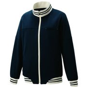 ジャージジャケット S ネイビー×アイボリー KZN249-18