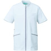 メンズジャケット 半袖 M ホワイト×シルバー 781-40