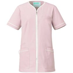 レディスジャケット 半袖 3L ピンクベージュ 782-44