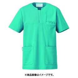 スクラブ（男女兼用） M ターコイズ 989-42