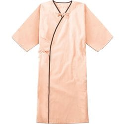 検診衣 M サーモン×ブラウン 303-43