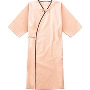 検診衣 M サーモン×ブラウン 303-43