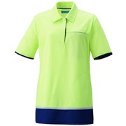 レディスニットシャツ(チュニック) 3L イエローグリーン KZN233-12