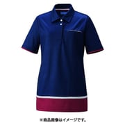レディスニットシャツ(チュニック) M ネイビー KZN233-18