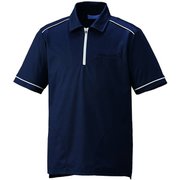 ニットシャツ LL ネイビー KZN235-18