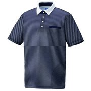 ニットシャツ L ネイビー KZN236-18