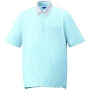 ニットシャツ L アクア KZN238-1