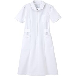 看護衣半袖 ホワイト S MI-4637