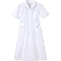 看護衣半袖 ホワイト M MI-4637