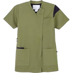 男女兼用スクラブ オリーブ LL RF-5472