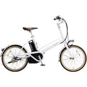 電動アシスト自転車 プロム 20インチ 内装3段変速 12Ah クリスタルホワイト BE-FPR032F