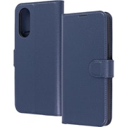 BASIO active3 Like standard 耐衝撃 マグネットベルト シンプル 手帳型レザーケース/ダークネイビー RT-BSOA3ELC1/DN
