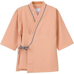 検診衣じんべい型 オレンジ L FK-1461