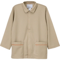 患者衣パジャマ型 ベージュ M JK-1416