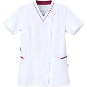 女子スクラブ Tバーガンディ M HOS-4952