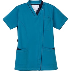 女子スクラブ ネイビー＋ターコイズ EL RF-5142