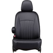 シートカバー 全席セット ノート/ノートオーラ ライン ブラック×ホワイトステッチ 43ENB5287KW