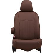 シートカバー 全席セット ノート/ノートオーラ ライン ブラウン×アイボリーステッチ 43ENB5287NV