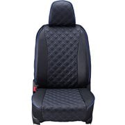 シートカバー 全席セット カローラクロスハイブリッド キルト ブラック×ブルーステッチ 15ETB1254E