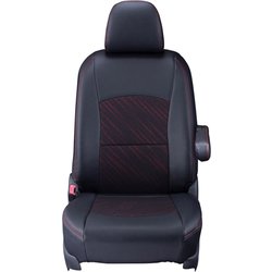 シートカバー 全席セット カローラクロスハイブリッド クール ブラック×レッド 17ETB1254KA