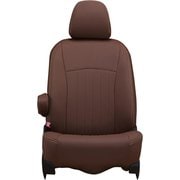 シートカバー 全席セット カローラクロスハイブリッド ライン ブラウン×アイボリーステッチ 43ETB1254NV