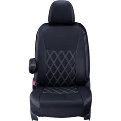 シートカバー 全席セット C-HR ダイヤ ブラック×ホワイトステッチ 16ETB1180K