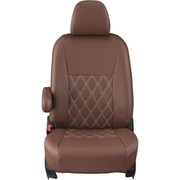 シートカバー 全席セット C-HR ダイヤ ブラウン×アイボリーステッチ 16ETB1180N