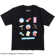 22863305 ドラえもん KIDS Tシャツ ひみつ道具 BLACK 150cm