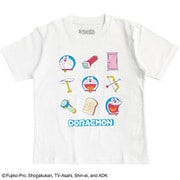 22863305 ドラえもん KIDS Tシャツ ひみつ道具 WHITE 110cm