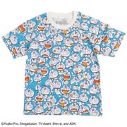 22863306 ドラえもん KIDS Tシャツ ぎっしり総柄 TURQUOISE 130cm