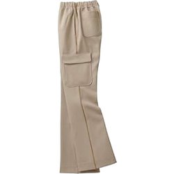 ニットカーゴパンツ（レディス） 3L ベージュ 72-032