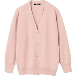 カーディガン（長袖） LL シェルピンク 56-030