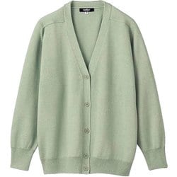 カーディガン（長袖） 3L ミントグリーン 56-038