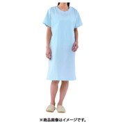 検査衣(男女兼用・半袖・かぶり式) M サックス 59-502